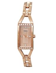 Fossil Three-Hand Glitzy Rose-Gold-Tone Stainless Steel Womens watch #BQ1065