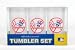New York Yankees Plastic Tumblers Set