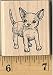 Small Chihuahua Rubber Stamp