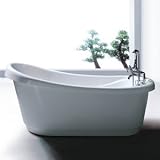 70" Bellerose Acrylic Slipper Tub (On Plinth / No Tap Holes)