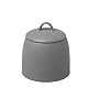 Sasaki Simplicity Gray Sugar Bowl with Lid