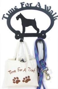 Dog Leash Hook – Schnauzer (Time for a Walk)