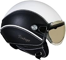NEXX X60 Vision Vintage Motorradhelm, Jethelm mit klappbarem Visier