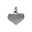 Silver Heart Pendant, Size: 12mm