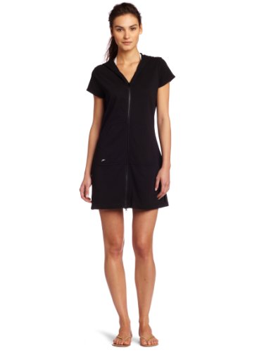 Speedo Womens Speedo WomenS Aquatic Hooded Zip Front Cover-Up Dress
