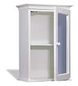 Wood Bathroom Vanity Wall Cabinet w/ Single Mirror Door