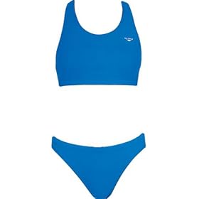 The Finals Super V-Back Poly Solid Workout Bikini