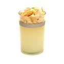 spanish gardenia petal topped candle
