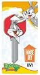 Bugs Bunny Kwikset KW1 House Key Looney Tunes