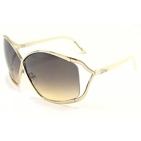 Buy CHRISTIAN DIOR Very Dior Sunglasses VeryDior Gold Ivory GRM F1 Frame by Christian Dior
