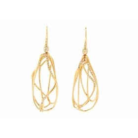Small Rose Gold and Diamond Teardrop Earrings by Lucifer Vir Honestus