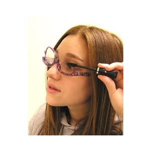 Flip-Lens Magnified Makeup Glasses
