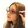 Flip-Lens Magnified Makeup Glasses