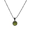 Necklace - N171 - Swarovski (tm) Crystal Drop (10mm / 3/8") ~ Olivine (Olive Green)
