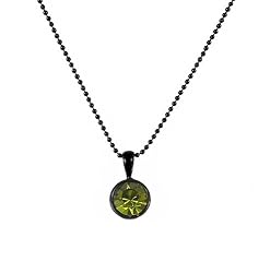 Necklace - N171 - Swarovski (tm) Crystal Drop (10mm / 3/8") ~ Olivine (Olive Green)