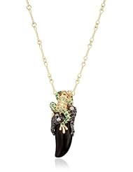 Borgioni Frog Ebony Wood Horn Necklace