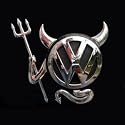 3D Chrom Auto Aufkleber Teufel Emblem VW Mercedes Opel BMW
