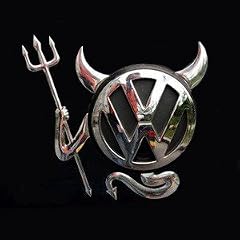 3D Chrom Auto Aufkleber Teufel Emblem VW Mercedes Opel BMW