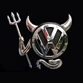 3D Chrom Auto Aufkleber Teufel Emblem VW Mercedes Opel BMW