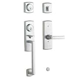 Baldwin 85385.264.1LH Soho Single Point Lock Left Hand Handleset with Soho Lever, Satin Chrome