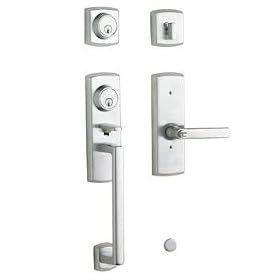 Baldwin 85385.260.1LFD Soho Left Hand Dummy Handleset with Soho Lever, Chrome