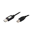 Druckerkabel Adapter Kabel USB 2.0 A-B (USB Stecker Type A / USB Stecker Type B) f�r ALLE Canon Druker (Siehe Beschreibung f�r kompatible Modelle) - Einschlie�lich: Canon PIXMA MX S SELPHY MX300 MX310 MX320 MX330 MX340 MX350 MX410 MX420 MX700 MX7600 MX850 MX860 MX870 MX885 Pro 9000 Mark II S100 S200 S200X S300 S330 Photo S330D S400 S400X S450 S4500 S500 S520 S520X S530D S5400 S600 S630 S6300 S750