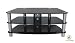 Black Glass TV Stand 1050mm wide Image