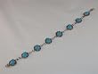Turquoise Sterling Silver Tennis Bracelet - BR-0066