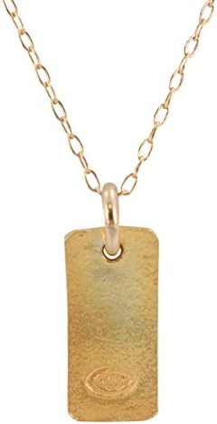 Evil Eye Necklace in 24k Gold Vermeil on Gold Filled Chain, Good Luck Talisman