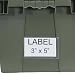 Tools & Hardware : Quantum Storage Adhesive Clear Label Holder - 3in. x 5in. Size