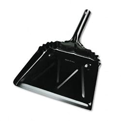 UNISAN Metal 12' Dustpan, Wide, Black (03000)