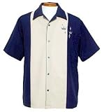 Retro Button Up Bowling Shirt -- KingPin