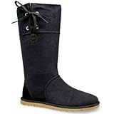 UGG Women's Lo Pro Button Black/Grey/Pink Boot 5975