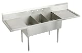 Elkay WNSF8354LR2 Weldbilt Three Scullery Commercial