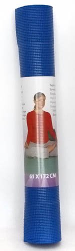 Yogamatte Gymnastikmatte 61x172x0,3cm blau