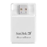 PC Hardware : Sandisk MicroMate SD/ SDHC Memory Card Reader (White, BULK Package)