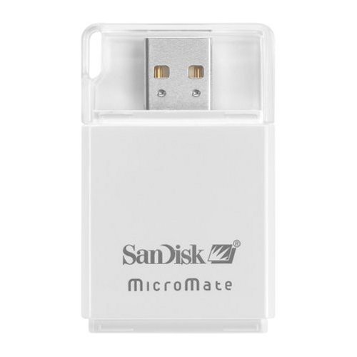 Electronics: Sandisk MicroMate SD/ SDHC Memory Card Reader  White, BULK Package 