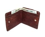 Travel Gear Bag Mens Genuine Lambskin Leather Money & Credit Card Holder Wallet Available in 2 Colors: Burgundy, Tan