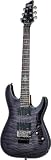 Schecter Damien Elite FR Electric Guitar - See Thru Black