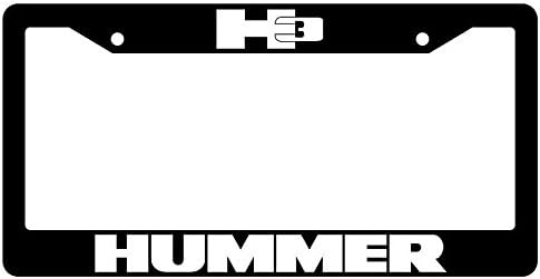 Black H3 Hummer License Plate Frame