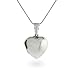 Sterling Silver Plain Puffed Heart Locket
