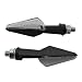 Blinker LED SPIKE, schwarz, Paar, E-gepr.