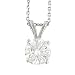 1.20cttw Round Diamond Pendant on Chain Egl F-G/I1