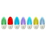 Pack of 3 LED Colour Changing Plug In Super Bright Dimmable Night Lights