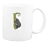 Mug with tree, honey, climbing, bear, hive