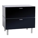 OmniMount Link Series MODA Modular 2-Drawer TV Stand for TVs up to 30 inches (Black) LDC31B