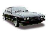 Ford Capri 2.8i (1983) in Black and Silver (1:18 scale) Diecast Model Car