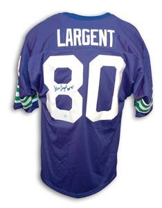 Steve Largent Signed Seattle Seahawks Jersey - HOF 95