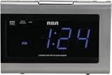 RCA RP5430 AM/FM Clock Radio with 1.4-Inch Display and Auto Time Set