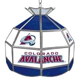 Nhl Colorado Avalanche Stained Glass Tiffany Lamp